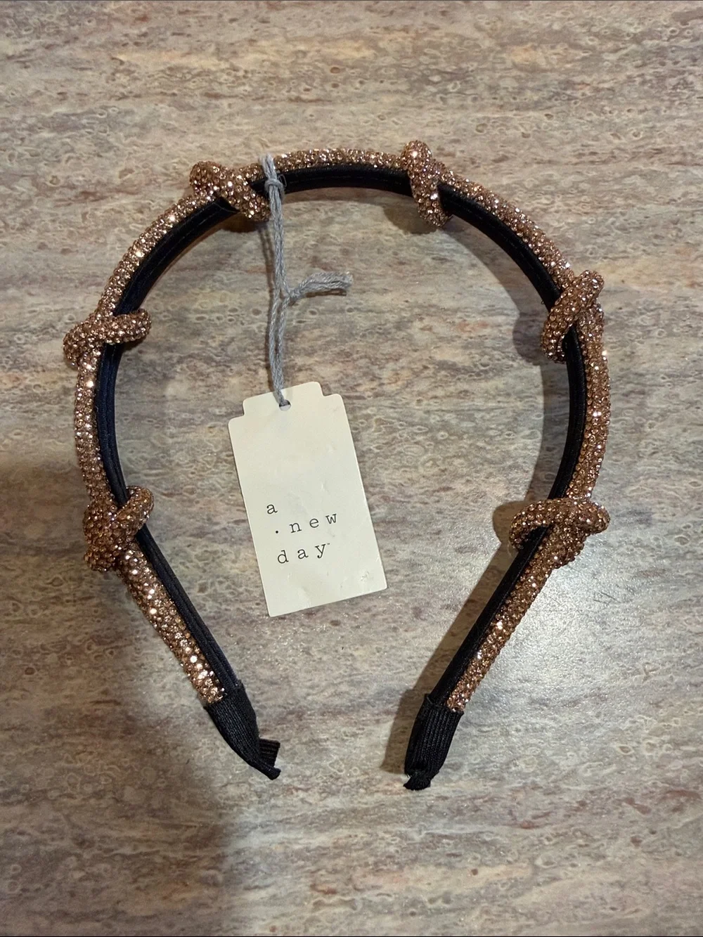 a new day Rose Gold Crystal Headband